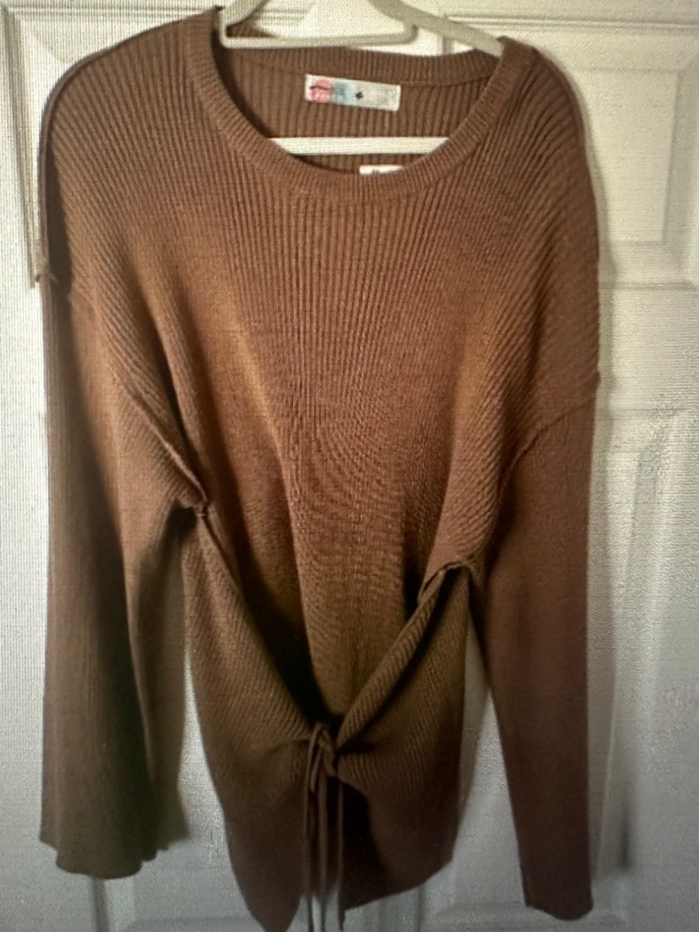 Free People Beach Brig Tie Sweater. NWOT.